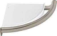 Contemporary 8.75" Grab Bar with Corner Shelf Finish: Stainless