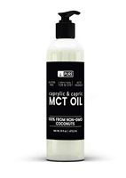 Premium MCT Oil, 16oz, from 100% Natural Non-GMO Coconuts, Vegan, Keto & Paleo Friendly, Unflavored, Gluten-Free, BPA-Free, Made in USA, Pure & Potent, Undiluted MCT Oil with No Additives