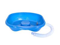 ZQXFP LYX@ Flat-Bed washbasin, Plastic washbasin on Bed, Elderly Patient Lying in Bed, Child Pregnant Shampoo, Blue Nursing Bed