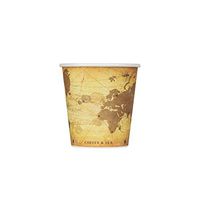 Karat C-K510 (Atlas) 10 oz. Paper Hot Cups Atlas Print (Case of 1000)
