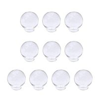 10pcs Globe Glass Bottle Ring Pendant Locket 20mm Ball 11mm Mouth Decor