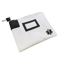 MonMed Locking Storage Box Medicine Box Pill Organizer Travel Medicine Bag with Lock and Key Lock Bag Pouch in White