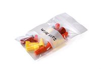 4" x 4" x 2 mil Clear Plastic Reclosable Bags with Zip Top and Writable White Block (Case of 1,000)