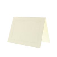 JAM PAPER Blank Foldover Cards - 4 3/8 x 5 7/16 (Fits in A2 Envelopes) - Ivory Panel - 100/Pack