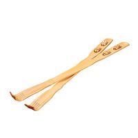 2 Pack Bamboo Back Scratcher Massage Rollers Long Reach Therapeutic