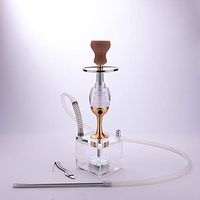 Asoijq Hookah Set Light Weight Hookah with Heat Management System Shisha Hookah