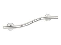 Seachrome Bathroom Grab Bar, 24 inch Stainless Steel, Wave Bar, 1 1/4 inch Diameter, Handicap Grab Bar, Safety Rail, White Powder Coat