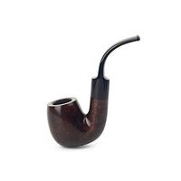 Handmade Briar Wood Tobacco Smoking Pipe Set Vintage Durable Bent Smooth Smoking Pipe Perfect Festive Gift with Other Smoking Accessories Gift Box B1011