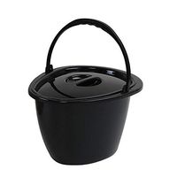 XIHAA Portable Toilet Inner Bucket, Solid Barrel Toilet Commode Chair Inner Bucket,Suitable for Elderly Pregnant Women,Disabled,A