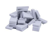 35Pcs Magic Melamine Sponge Erasers, All Purpose Multi Surface Eco Green Large Thick Cleaner for Whiteboard, Kitchen, Tile, Walls, Soap Scum, Bathroom, Shoes, Floor 4.3x2.8x1.6" (Grey)