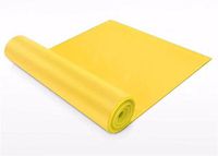 Obeauty Flat Exercise Stretch Bands Resistance Bands Latex Free - Physical Therapy Bands for Yoga Ballet Pilates - Free Bonus Door Anchor(yellow)