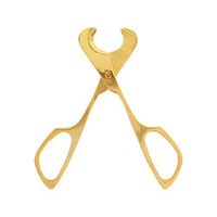 Jascaela Stainless Steel Cigar Cutters Double Cut Blade Guillotine Scissors Accessories for Cigars(Gold-L)