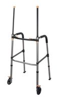 Drive Medical Lift Walker with Retractable Stand Assist Bars, Gray