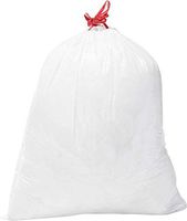 Max-Tough Tall Kitchen Bags 13 Gal. Draw-String Trash Bags, Star Sealed Coreless Rolls with Draw String Closure | White (50)