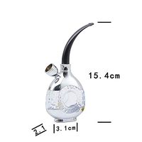 JYH-U 1 Hose Portable Hookah, Mini Shisha Filter Pocket, Two Ways to Use, Choose Your Color (Color : Silver)
