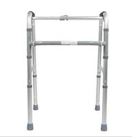 Standard Walkers Walker Accessible Elderly Children's Walker Aluminum Alloy Light Weight Fold Rehabilitation Care Help People with Limited Mobility (Color : Silver, Size : 50cm)