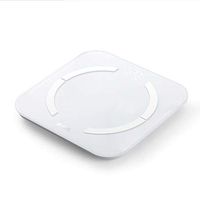 BingWS Digital Bathroom Scales Mini Smart Body Fat Scale USB Charging Model Ultra Slim Analyser Bathroom Scales Weighing Scale, White Body Composition Monitors (Color : White)