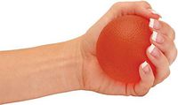 NOVA Hand Exercise Round Ball, Hand Grip Squeeze Ball for Strength, Stress and Recovery, Comes in 2 Resistance Levels - Orange Medium and Blue Firm