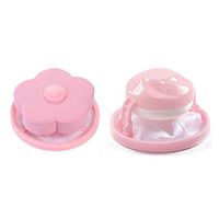 OutTop(TM) Lint Filters for Washing Machines,2PCS Washing Machine Lint Filter Bag Laundry Mesh Hair Catcher Floating Ball Pouch Washing Machine Accessories (Pink)