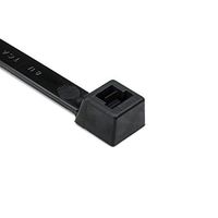 HellermannTyton T150M0X2 Heavy Duty Cable Tie, 21" Long, 175 lb. Tensile Strength, PA66, Black (Pack of 25)