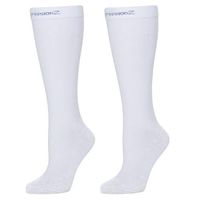 CompressionZ Compression Socks for Men & Women - 30 40 mmHg Graduated Medical Compression - Travel, Edema, Diabetics - Swelling in Feet & Legs - M, White