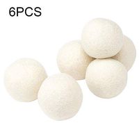 6 Pcs Wool Dryer Balls, Laundry Balls Eco Hi-Ball Laundry Fabric Softener Chemical Free Reduces Wrinkles