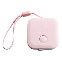 HuntGold 1Pcs Tape Measure with Lanyard Push Button Retractable Double-Sided Measuring Square Shape Mini Size for Sewing Cloth/Body Measuring 150cm/60inch-Pink