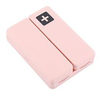 Simlug Pill Case,Pill Organizer Foldable Pill Box Case Portable Magnetic Medicine Organizer with 7 Compartments 4 Colors(Pink)