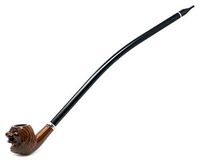 GStar® Long Lion Head Design Churchwarden Tobacco Pipe with Gift Box