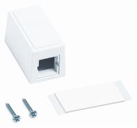 M101SMB-B-262 - Uniprise M101 Type Surface Mount Box, single port white