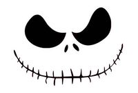 Legacy Innovations Jack Skellington Black Decal Vinyl Sticker|Cars Trucks Vans Walls Laptop| Black |5.5 x 4 in|LLI700