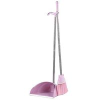 Household Broom, Thickened Plastic Dustpan, Combined Set Sweeping Broom Soft Fur, Light Powder Broom + Dustpan Combination Belt Scraping Teeth