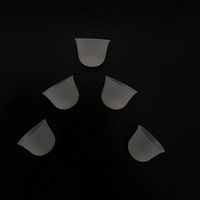 Jungle Care® Beanie Hat Shaped Comfortable CIC/ITC/ITE Silicon Ear Tip Domes, Could Fit a Par of RIC/RITE (Receiver in The Ear Canal) Models (L * 5pcs)