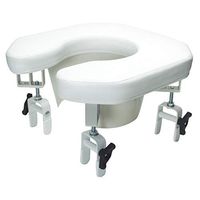 Graham-Field Lumex Padded & Raised Toilet Seat with Multi-Position Adjustability, 6497A