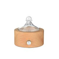 Essential Oil Aromatherapy Diffuser, Wood Base Waterless Nebulizer Diffuser for Home Spa