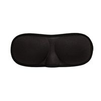 ACTLATI 3D Sleeping Eye Patch Sleep Aid Cover Soft Eye Mask Breathable Blindfold with Ear Plugs Black