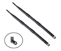 2 Pack of Alfa 9dBi WiFi Booster SMA Omni-Directional High-Gain Screw-On Swivel Antenna for Linksys - WET54G, WET54GS, WMP54G, WMP54GS, WET11, WRV54G, WMP11 PCI Card, WPS11, WRT54GC