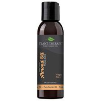 Plant Therapy Sweet Almond Oil - For Skin, Hair, Body, Face & Baby - Natural Moisturizer, Massage & Aromatherapy Carrier Oil 100% Pure, Cold Pressed California Almonds, Made In USA, 4 oz