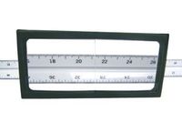 Sellstrom 18907 Glass Magnifier Plate, 2.25 Magnification, 4-1/4" Length x 2" Width