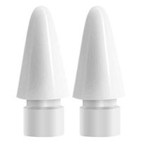 Jiunai Replacement Pencil Tips Nibs Compatible with iPad Pro Pencil 1st and 2nd Generation for iPad Pro 10.5'' 12.9'' 2 Pack White