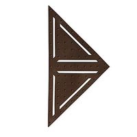 GHHZZQ Bathroom Rugs Non-Slip Splice Bathtub Mat Hollow-Carved Design PVC Foot Pad Shower WC Kitchen, 5 Colors, 1.5 cm Thick (Color : Brown, Size : 16-Tiles)