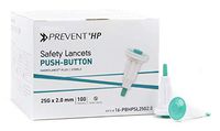 Case of 2000 Safety Lancet Needle Teal 2 mm. Push Button Activated Lancets. 25 Gauge Needle. Fixed Depth Lancet. Reduces Cross-Infection Risk. Single use.