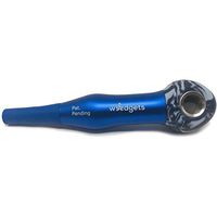 Premium Smoking Pipe with Bowl - Advanced Technology Cough Less Tobacco Maze Pipe self Cools Smoke removes Resin & Tar smoothest Inhale Guaranteed - Blue