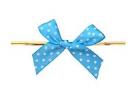 9 Color Gift Bows,Twist Tie Bows for Bakery Candy Lollipop Cello Bag(100 Pack)