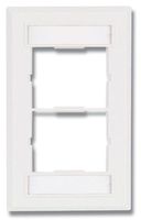CT4-FP-02 - Siemon 2-Port Single Gange Faceplate for 2 Couplers, White, Pack of 3