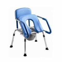 GentleBoost Uplift Assist Commode and Shower Chair with Integrated Toilet Safety Rail. Self-Powered Uplift Seat for Use As Commode, Over a Toilet or As a Shower Chair.