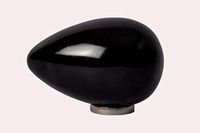Excel Black Obsidian Quartz Egg Healing Gem Heaing Reiki Fengshui Stone Mineral