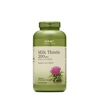GNC Herbal Plus Milk Thistle 200mg, 300 Capsules, Supports Liver Health