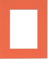 22x28 Orange Picture Mats with White Core Bevel Cut for 16x20 Pictures