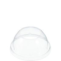 Dart 16LCDHX Clear Dome Lid with Ex Lg Hole (Case of 1000)